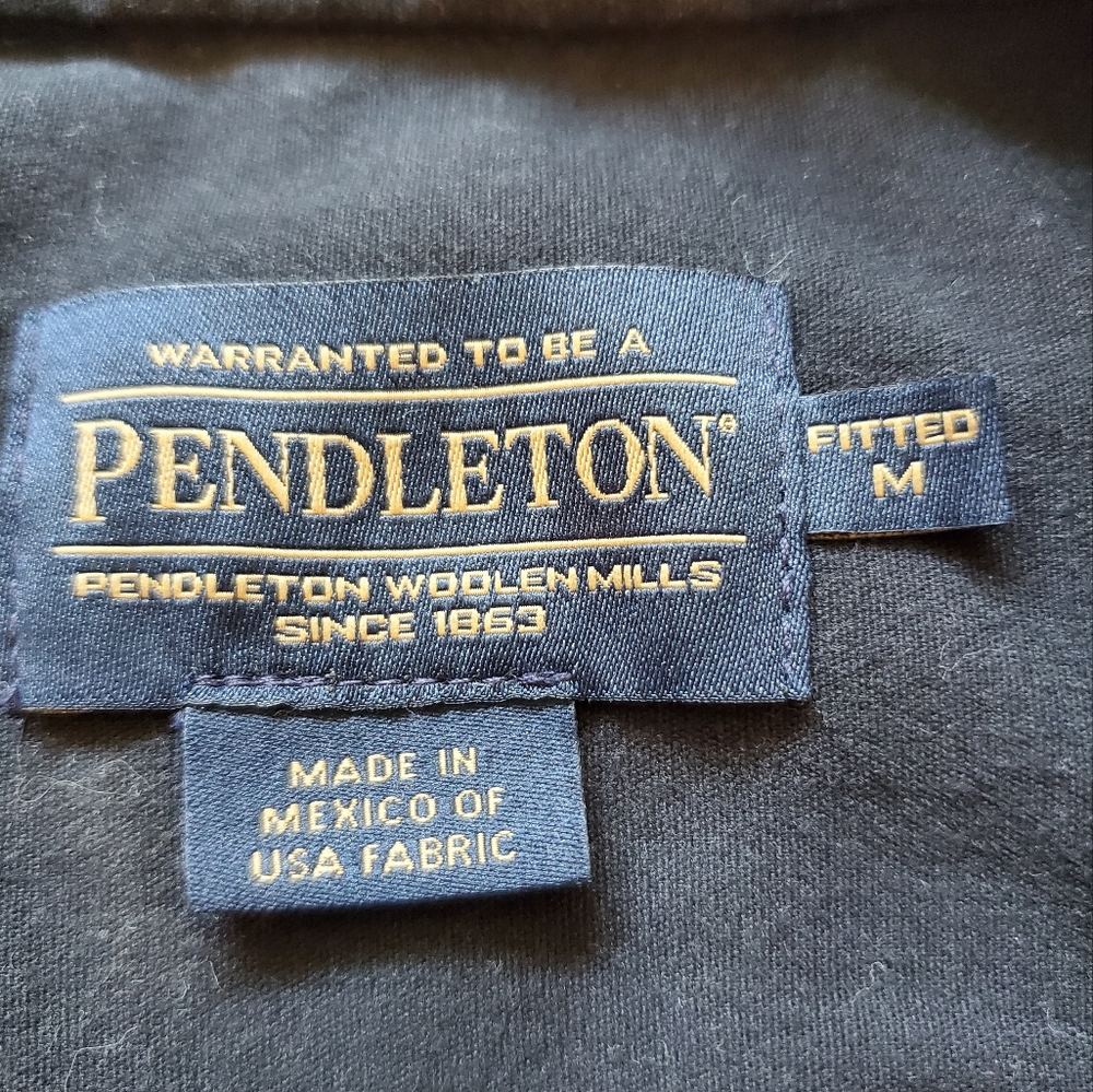 Pendleton Plaid 100% Virgin Wool Fitted Shirt. Si… - image 4